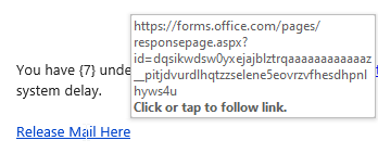 Another URL to Microsoft Forms