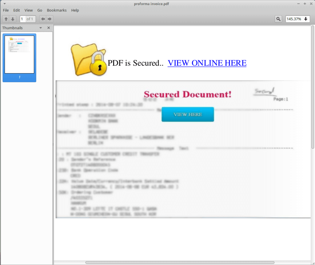 adobe javascript phishing pdf file