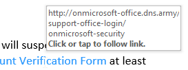 Second URL not Office 365 login
