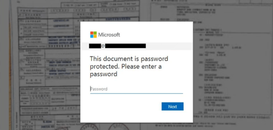 An example of the personalized phishing file. (Source: Bleeping Computer)